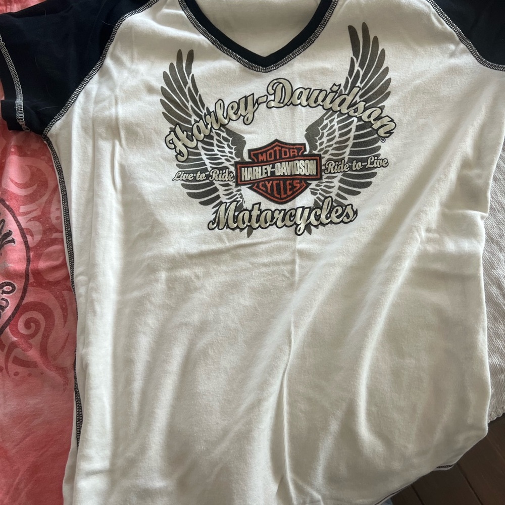 Harley-Davidson Kids White and Black T-Shirt